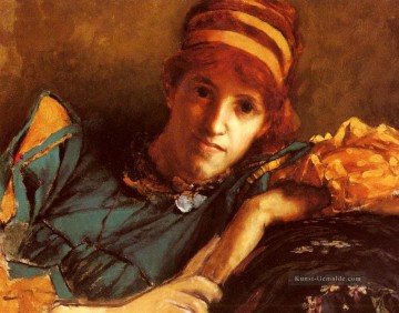 Porträt von Miss Laura Theresa Epps romantische Sir Lawrence Alma Tadema Ölgemälde